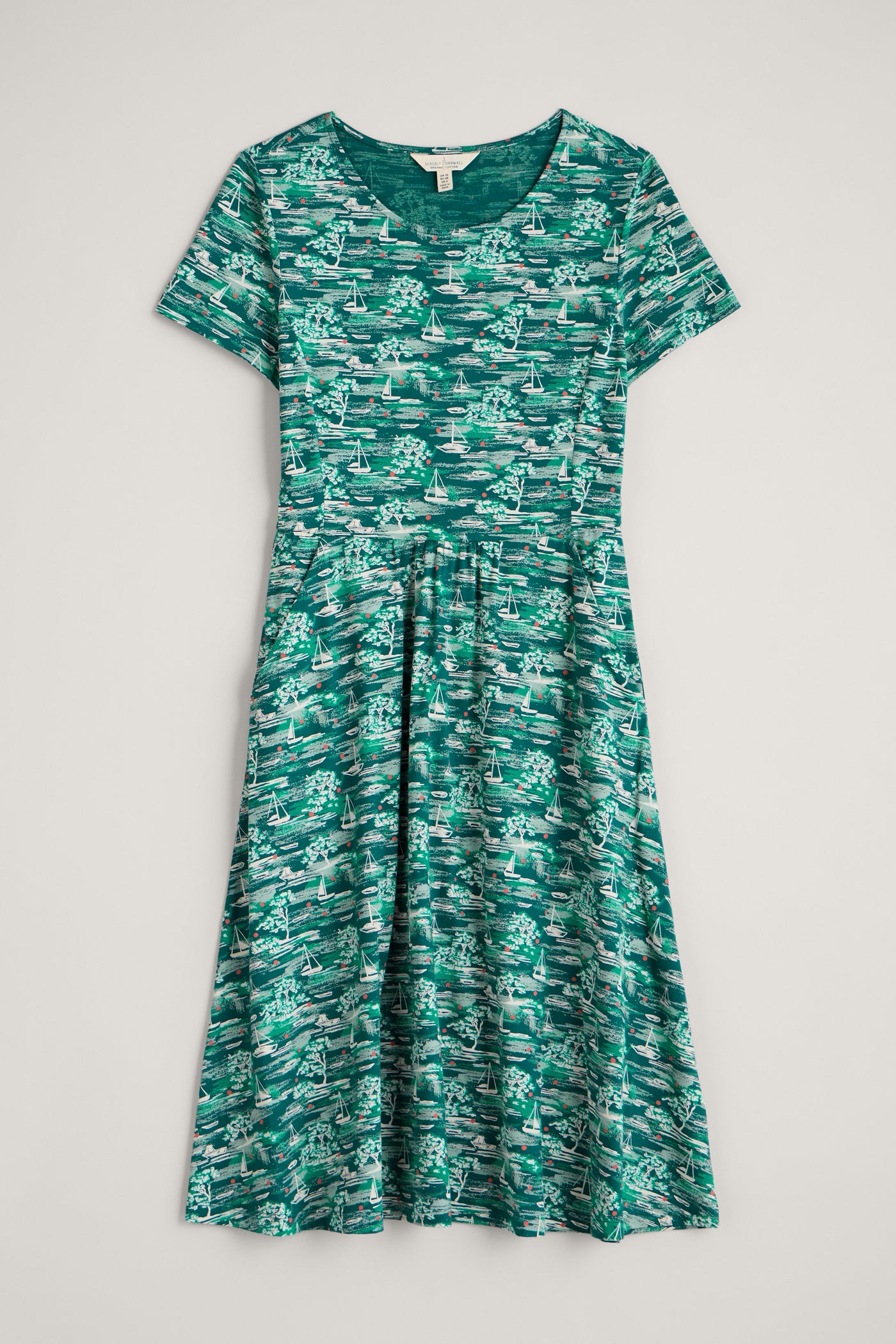 Seasalt S/S April Dress - Helford Boats Dark Wreckage-Womens-Ohh! By Gum - Shop Sustainable