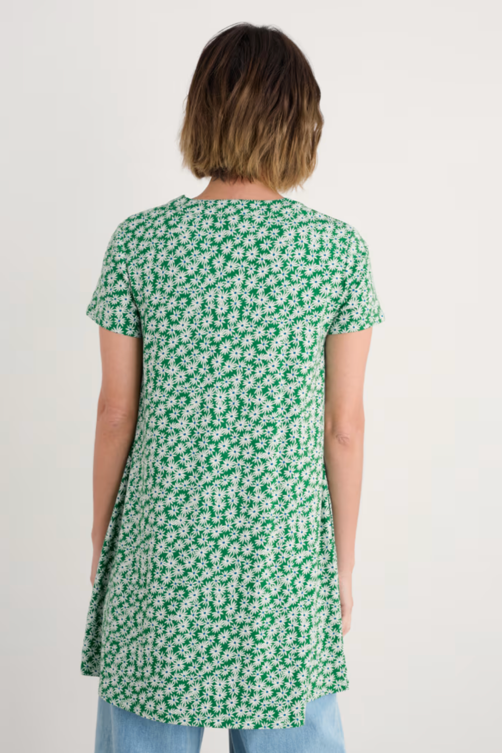 Seasalt S/S Wreathe Tunic in Screenprint Daisy Island