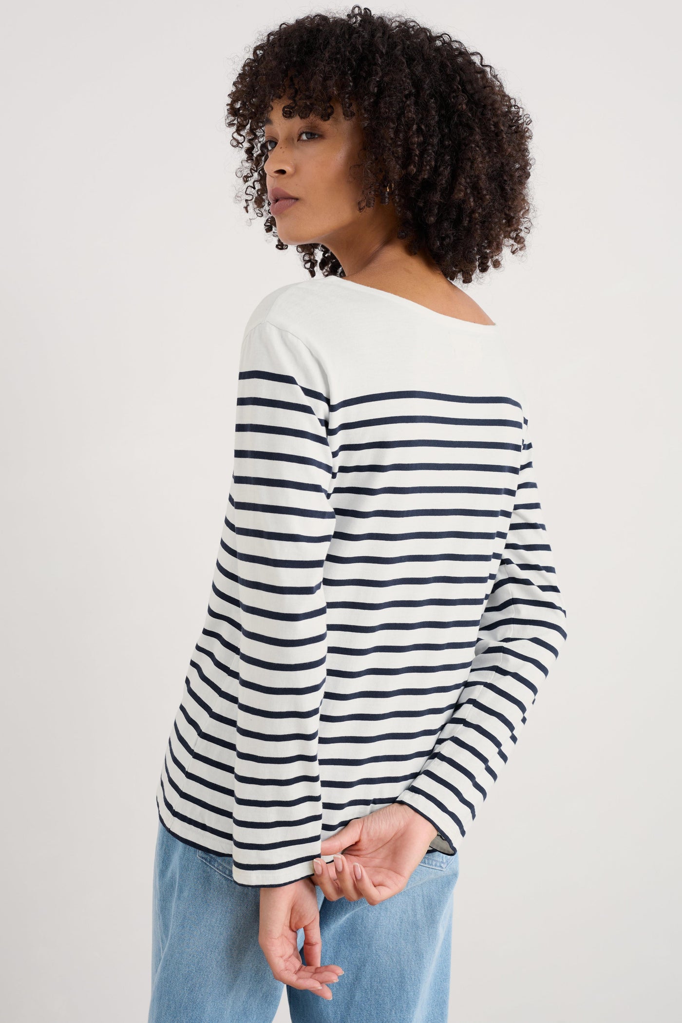 Seasalt Sailor Shirt - Falmouth Breton Chalk Maritime