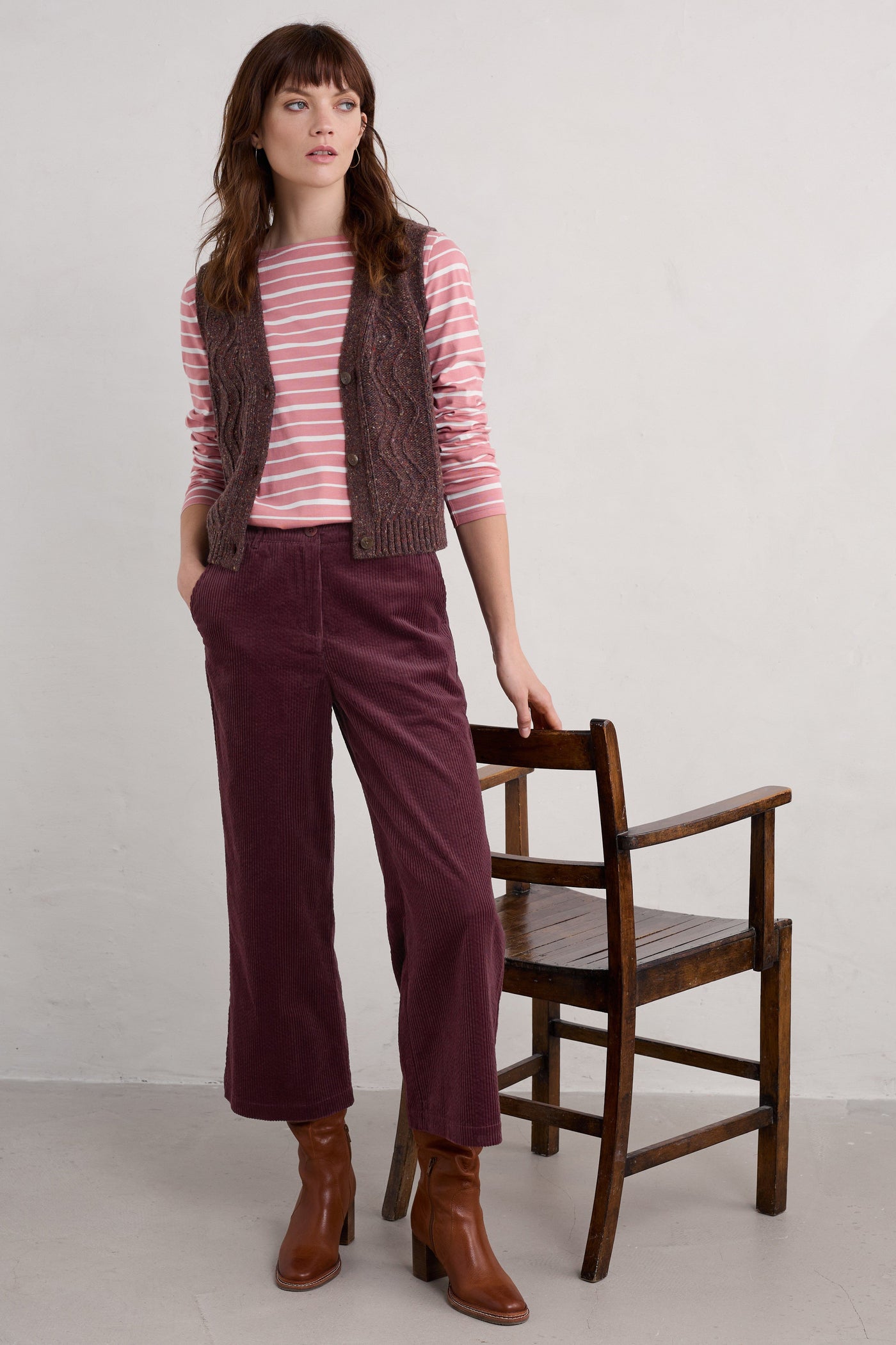 Seasalt Sailor Shirt in Falmouth Shore Pink Grass Chalk-Womens-Ohh! By Gum - Shop Sustainable