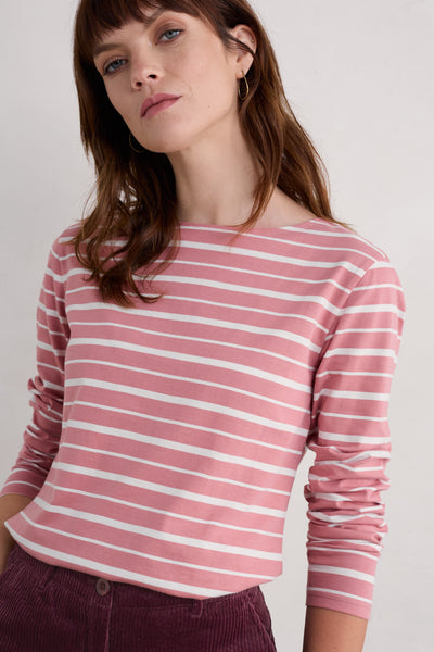 Seasalt Sailor Shirt in Falmouth Shore Pink Grass Chalk-Womens-Ohh! By Gum - Shop Sustainable