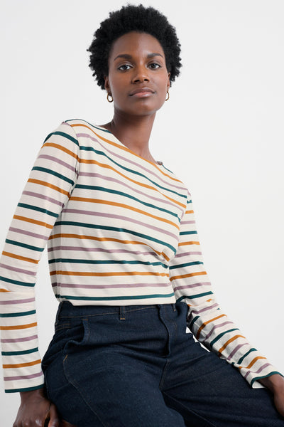 Seasalt Sailor Shirt in Tri Breton Verte