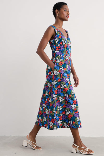 Seasalt Sky Beyond Dress in Crayon Floral Maritime