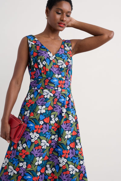 Seasalt Sky Beyond Dress in Crayon Floral Maritime