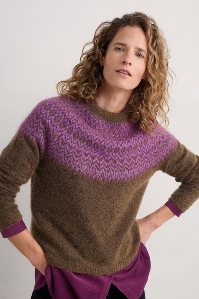 Seasalt Spruce Frost Mohair Jumper in Hellebore Gully Wild Orchid-Womens-Ohh! By Gum - Shop Sustainable