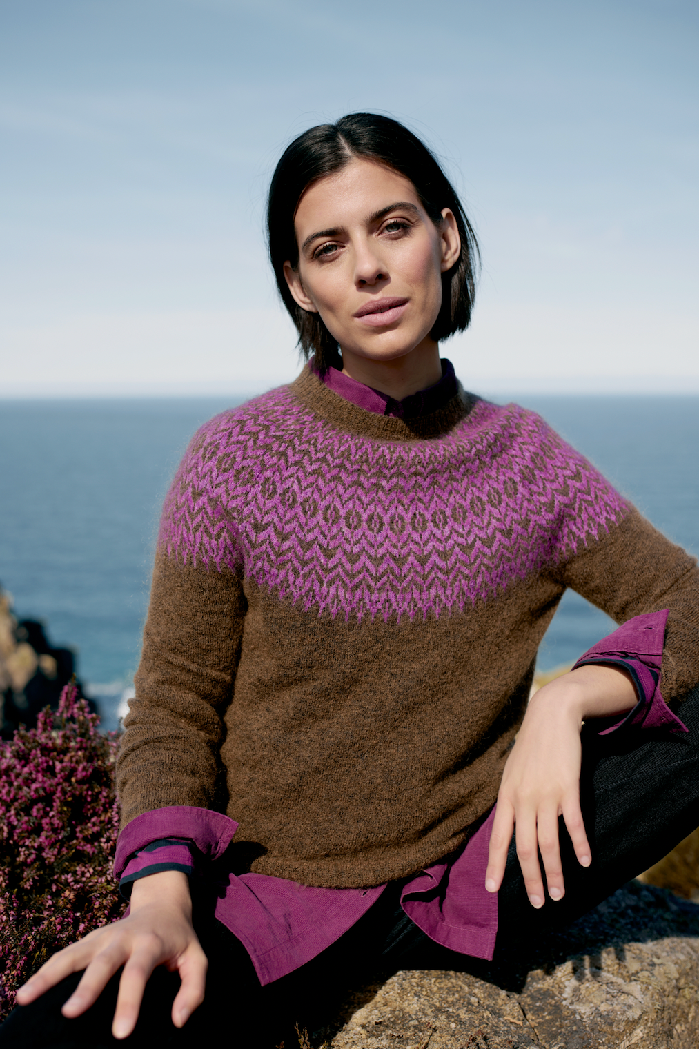 Seasalt Spruce Frost Mohair Jumper in Hellebore Gully Wild Orchid-Womens-Ohh! By Gum - Shop Sustainable