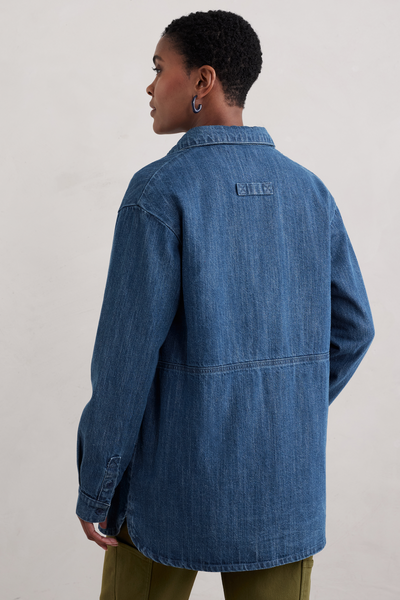 Seasalt Starboard Shirt in Mid Wash Rain Slub-Womens-Ohh! By Gum - Shop Sustainable