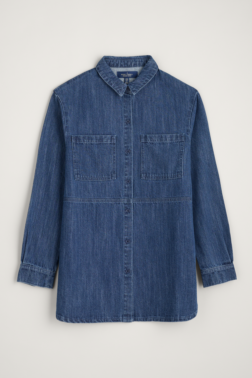 Seasalt Starboard Shirt in Mid Wash Rain Slub-Womens-Ohh! By Gum - Shop Sustainable