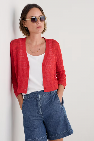 Seasalt Sweet Day Cardigan in Knit Melange Sunstone
