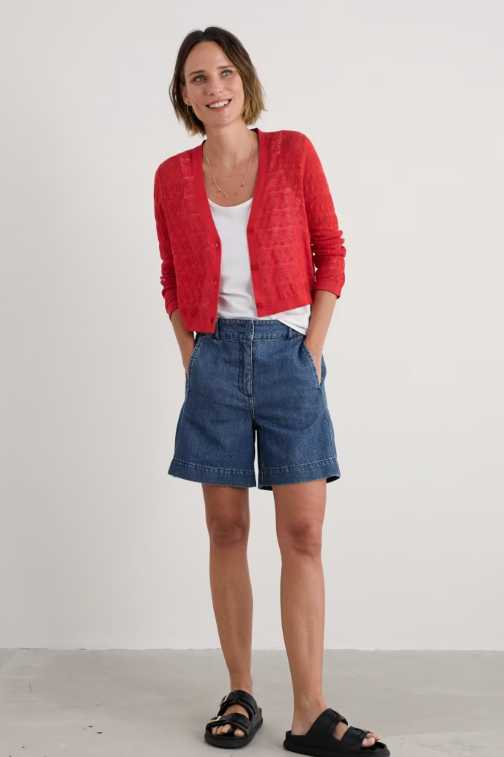 Seasalt Sweet Day Cardigan in Knit Melange Sunstone