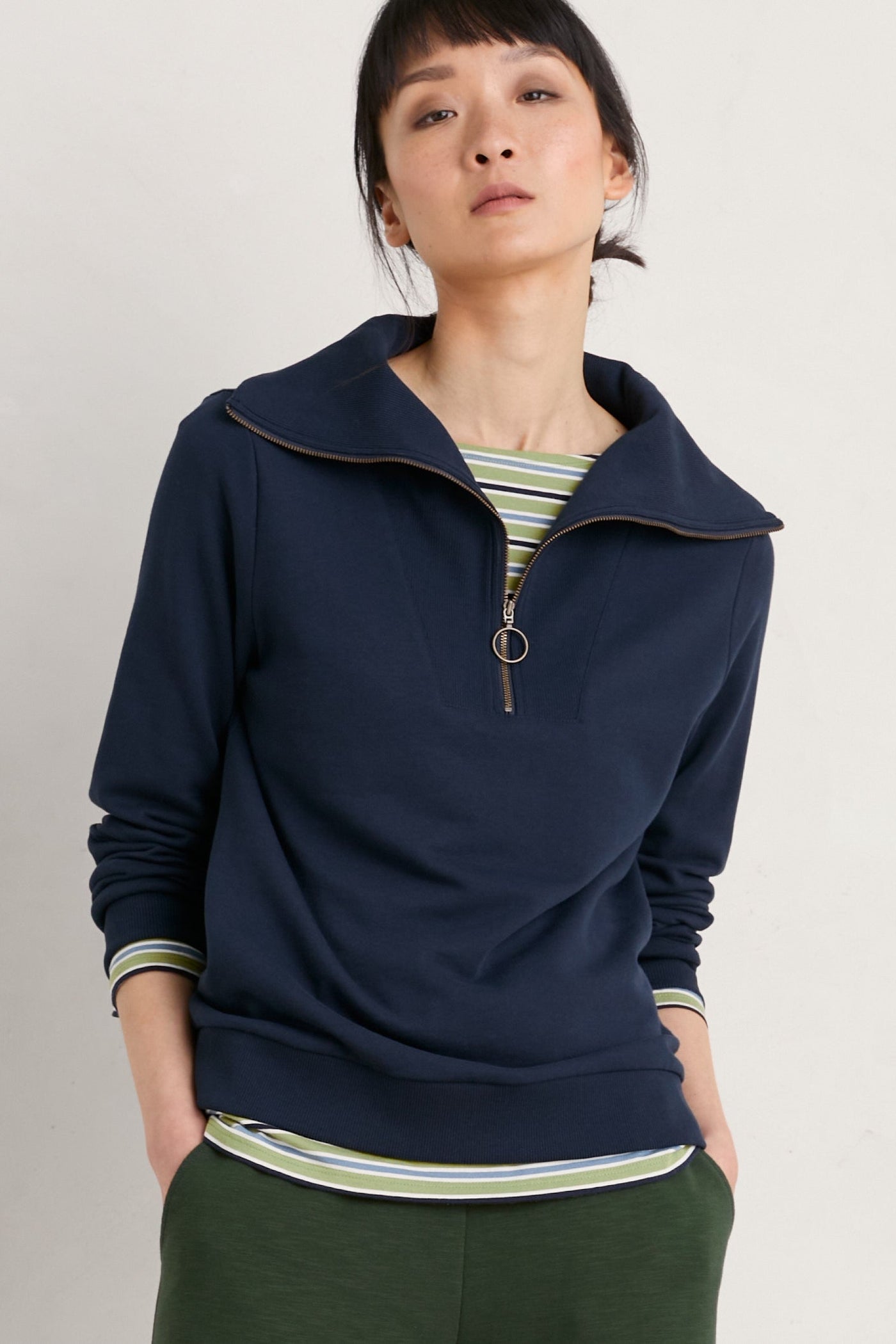 Seasalt Tideline Sweatshirt in Maritime-Womens-Ohh! By Gum - Shop Sustainable