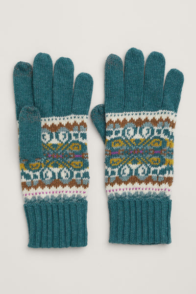 Seasalt Very Clever Gloves in Goldfinch Dusky Jade Multi-Womens-Ohh! By Gum - Shop Sustainable