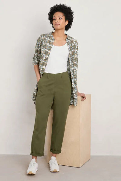 Seasalt Waterdance Trouser - Light Olive-Womens-Ohh! By Gum - Shop Sustainable