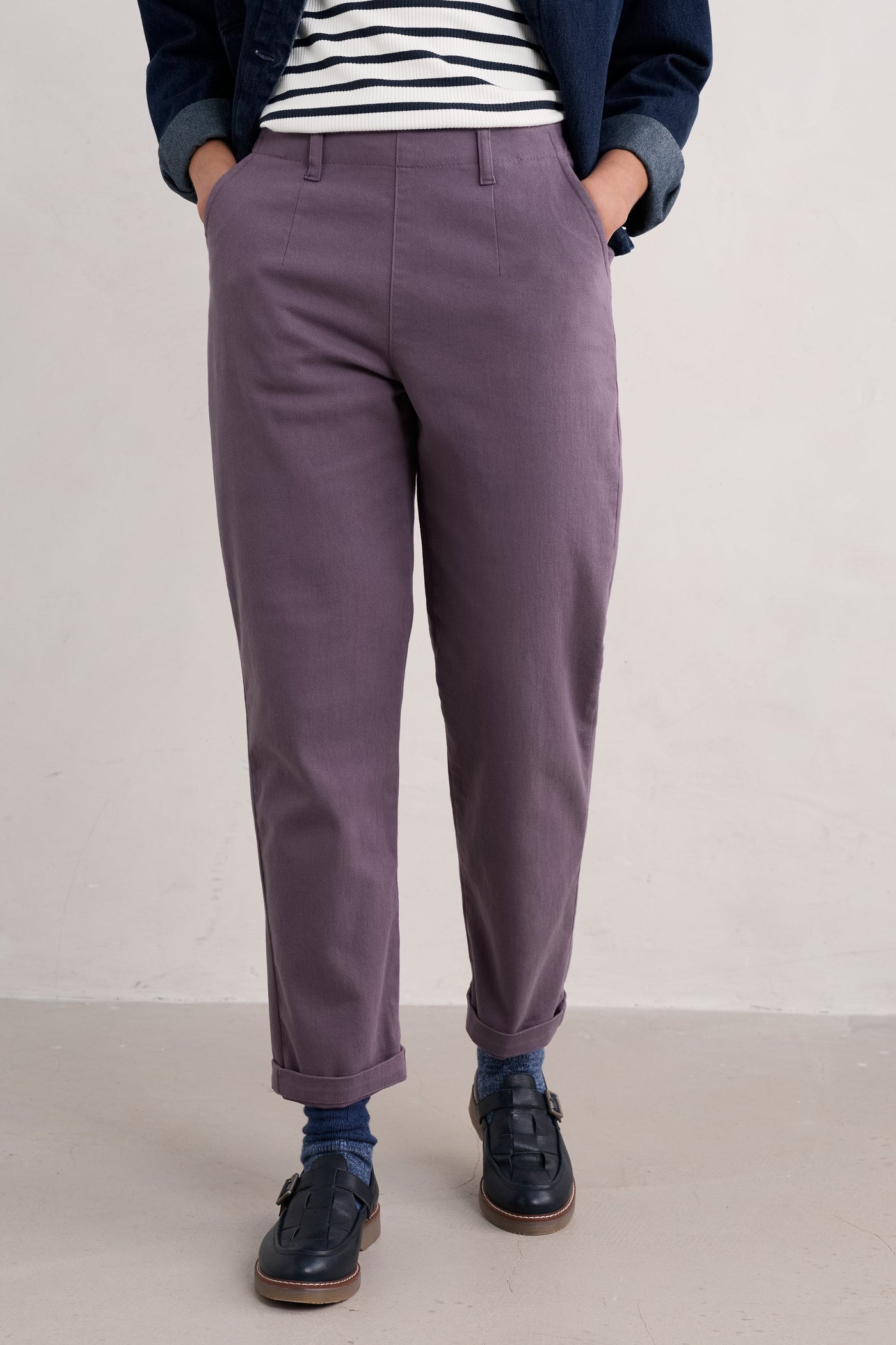 Seasalt Waterdance Trouser in Fig-Womens-Ohh! By Gum - Shop Sustainable