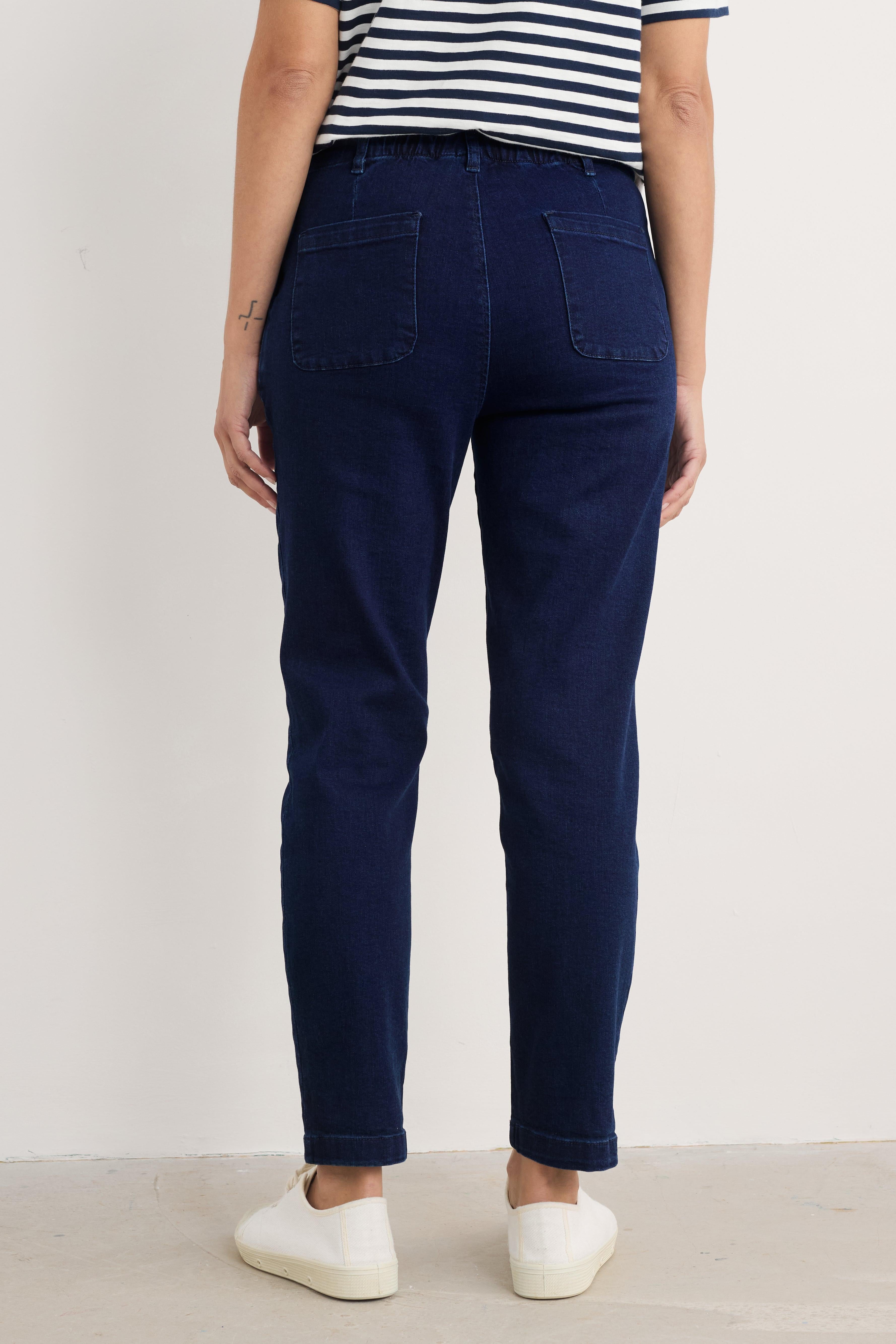 Pantalones con lavado índigo oscuro Waterdance de Seasalt