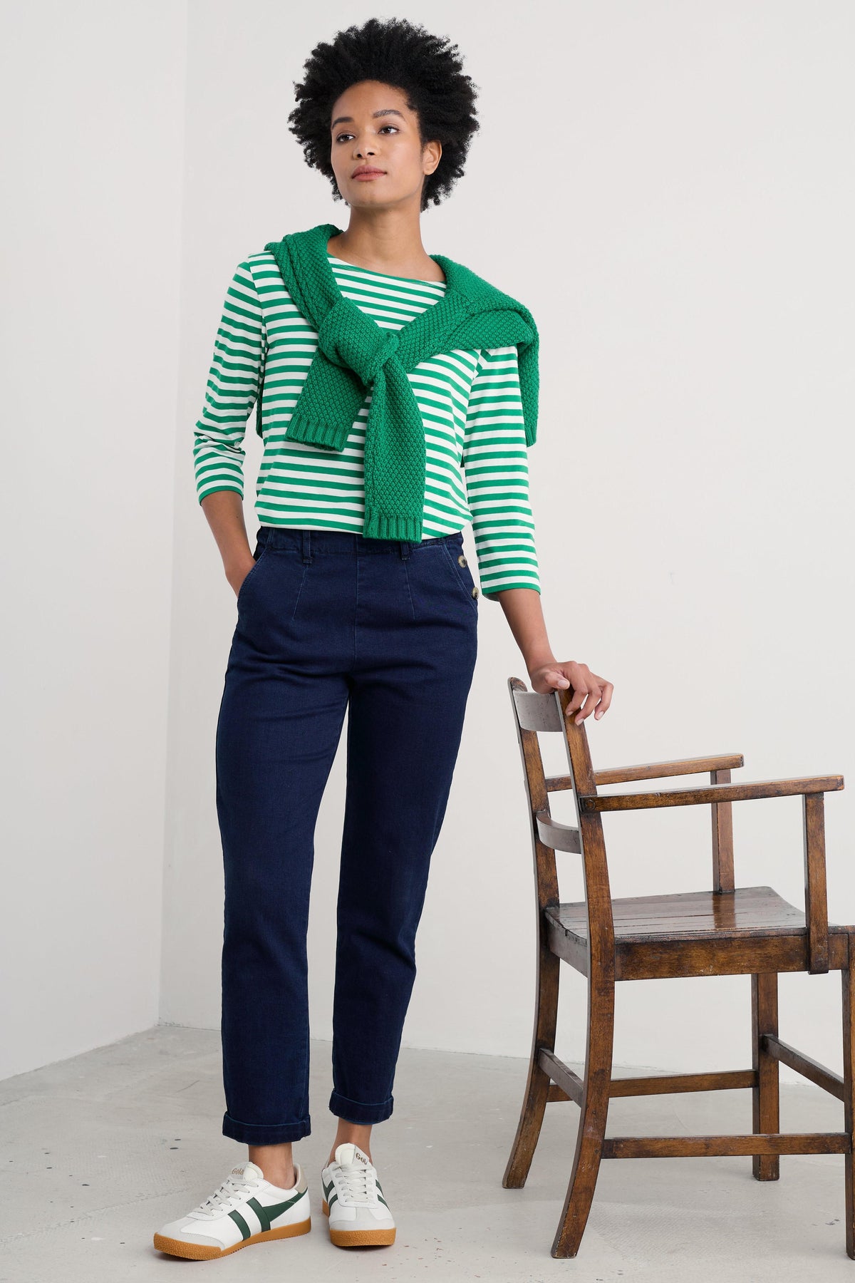 Pantalones con lavado índigo oscuro Waterdance de Seasalt