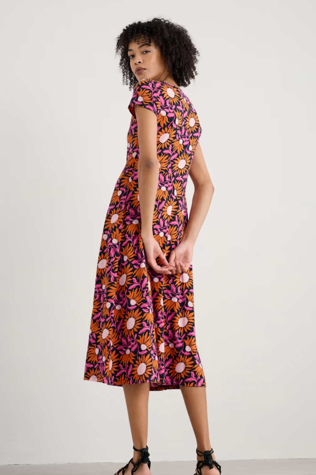 Seasalt Wild Bouquet Dress in Bold Sunflower Maritime