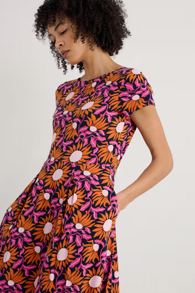 Seasalt Wild Bouquet Dress in Bold Sunflower Maritime