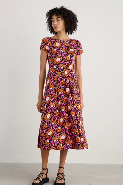 Seasalt Wild Bouquet Dress in Bold Sunflower Maritime