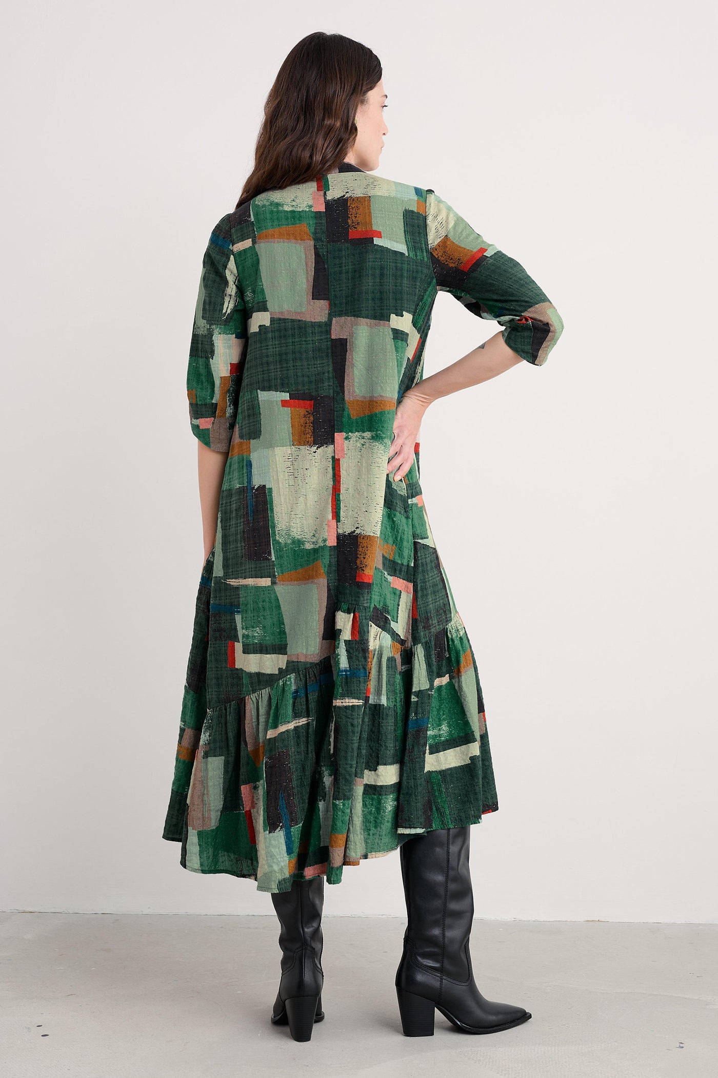 Seasalt Windblown Dress Aerial Field Coppice