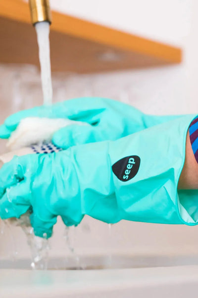 Seep Rubber Gloves Large