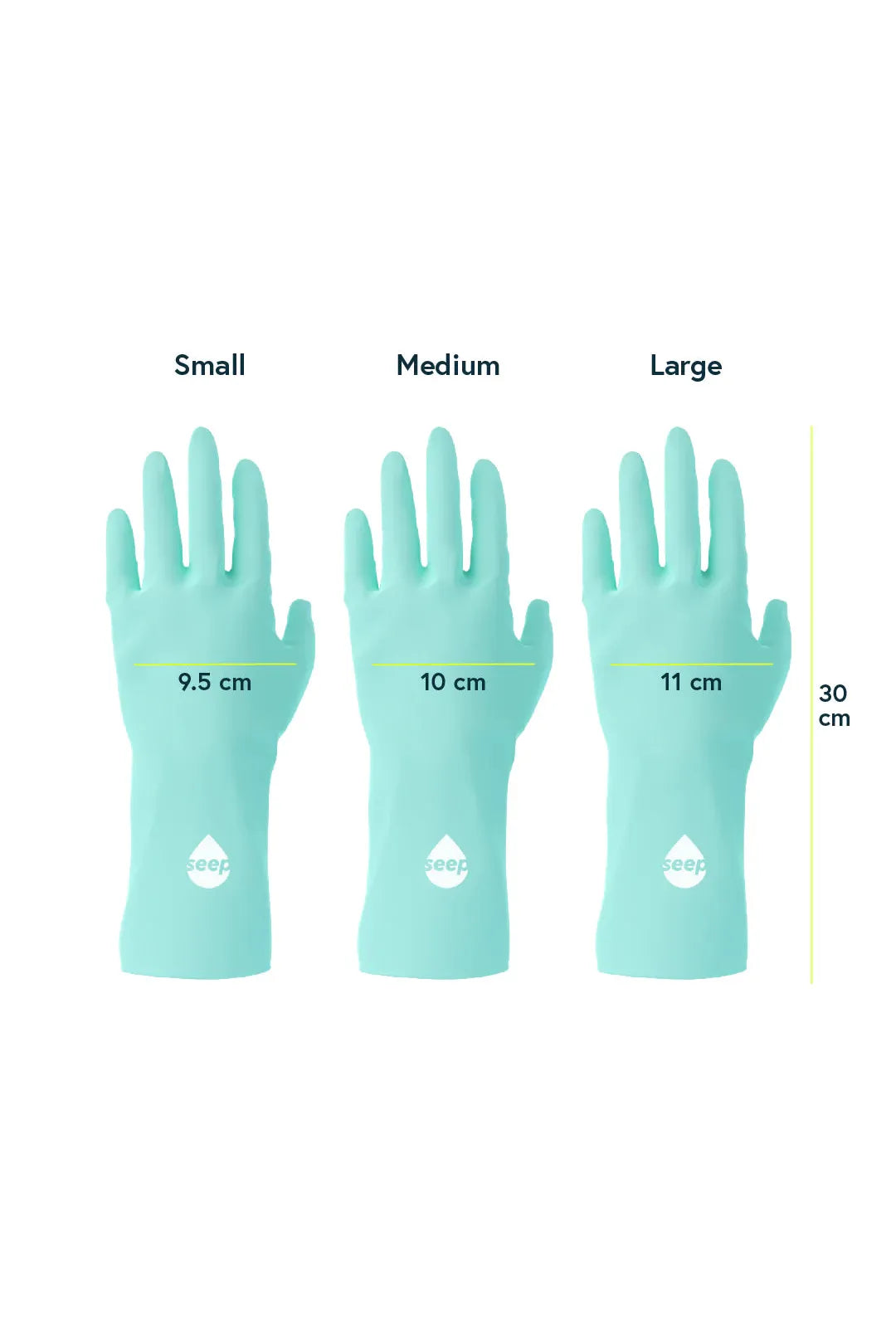 Seep Rubber Gloves Large