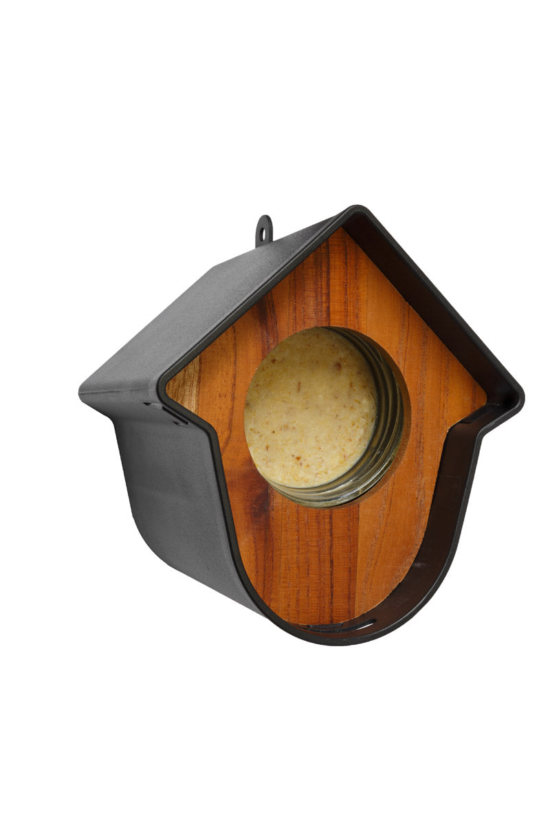 Singing Friend Hello Evie Grey Plastic Bird Feeder