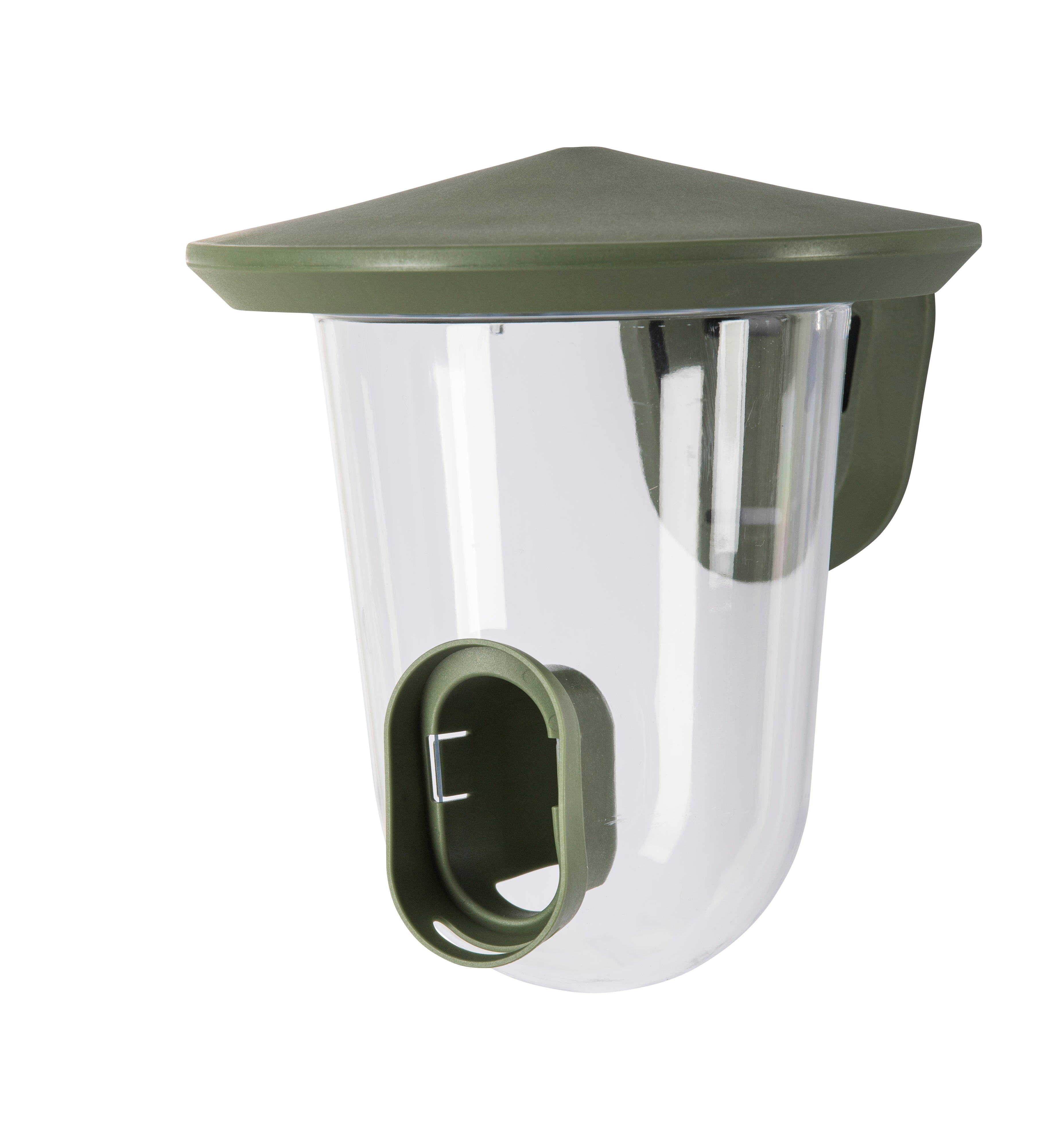 Singing Friend Hello Feeder Plastic Bird Feeder - Wild Green
