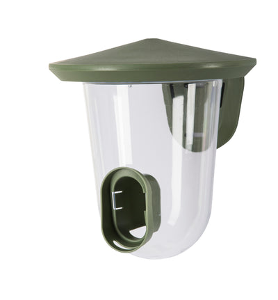 Singing Friend Hello Feeder Comedero para pájaros de plástico - Verde Salvaje