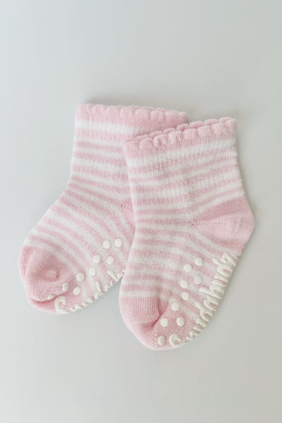 Snugabugz 3 Pack Socks - Pink Stripe-Kids-Ohh! By Gum - Shop Sustainable