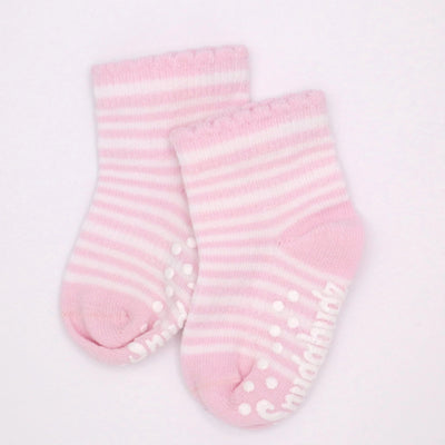 Snugabugz 3 Pack Socks - Pink Stripe-Kids-Ohh! By Gum - Shop Sustainable