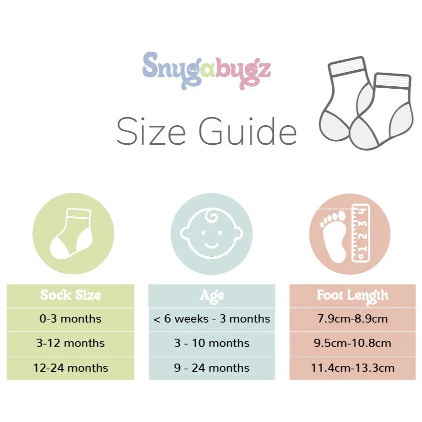 Snugabugz 3 Pack Socks - White-Kids-Ohh! By Gum - Shop Sustainable