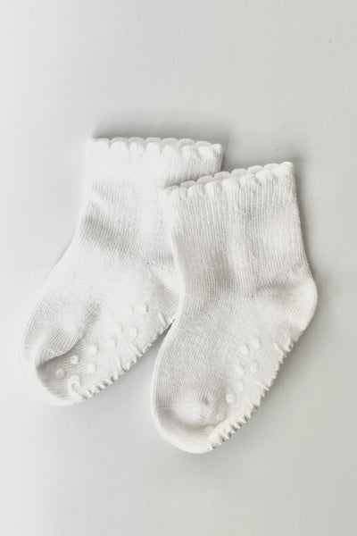 Snugabugz 3 Pack Stay On Socks - White-Kids-Ohh! By Gum - Shop Sustainable