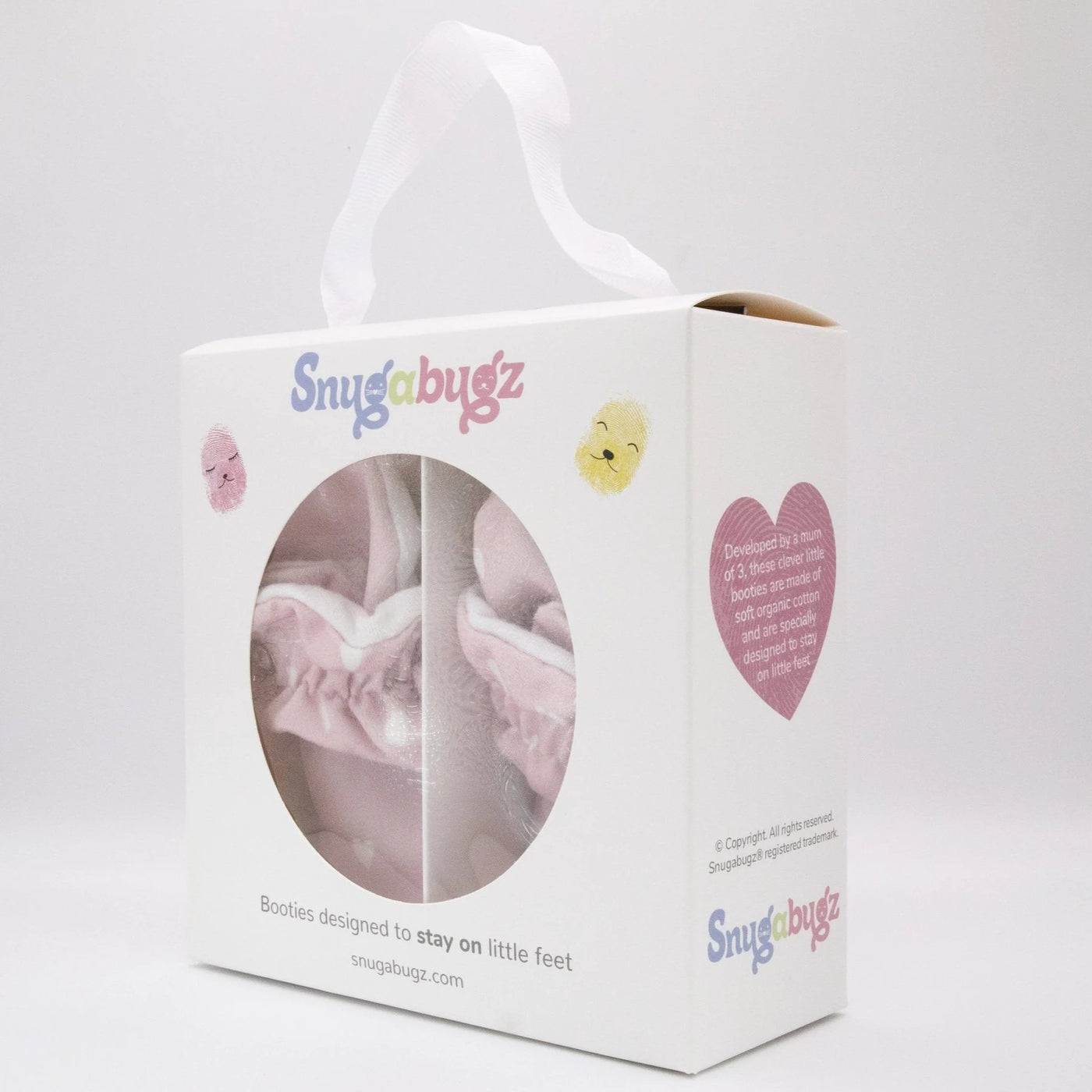 Snugabugz Booties - Pink Hearts-Kids-Ohh! By Gum - Shop Sustainable