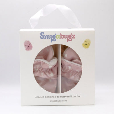 Snugabugz Booties - Pink Hearts-Kids-Ohh! By Gum - Shop Sustainable