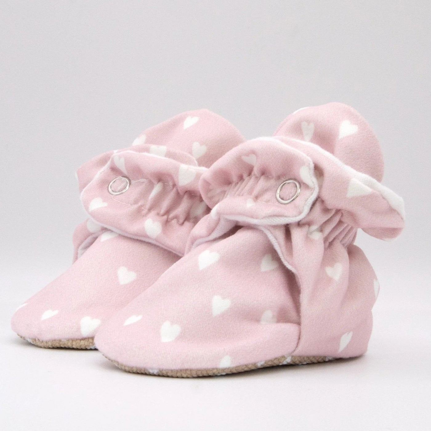 Snugabugz Booties - Pink Hearts-Kids-Ohh! By Gum - Shop Sustainable