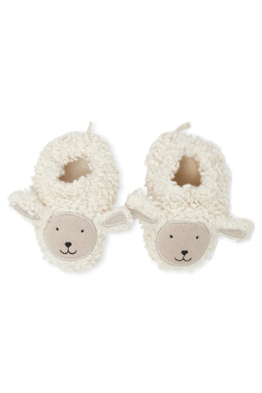 Sophie Home Cotton Knit Baby Booties - Sheep-Kids-Ohh! By Gum - Shop Sustainable