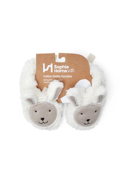 Sophie Home Cotton Knit Baby Booties - Sheep-Kids-Ohh! By Gum - Shop Sustainable