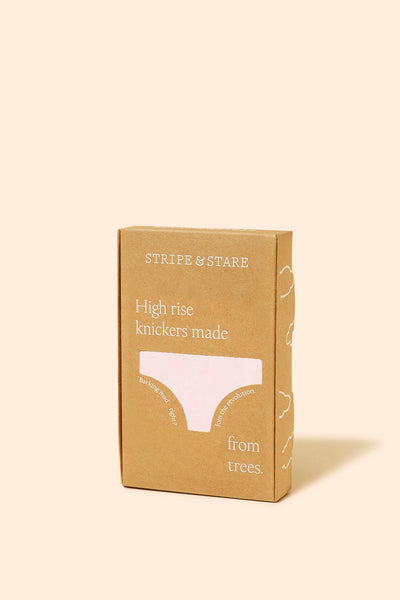 Stripe & Stare High Rise Knicker - Pink-a-Boo