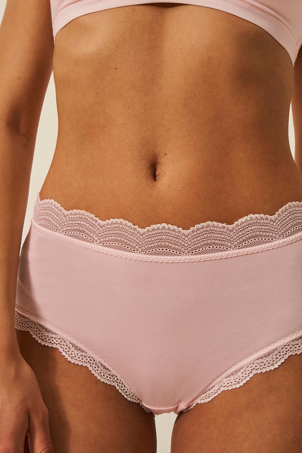 Stripe & Stare High Rise Knicker - Pink-a-Boo