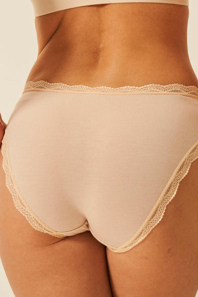 Stripe & Stare High Rise Knicker - Sand