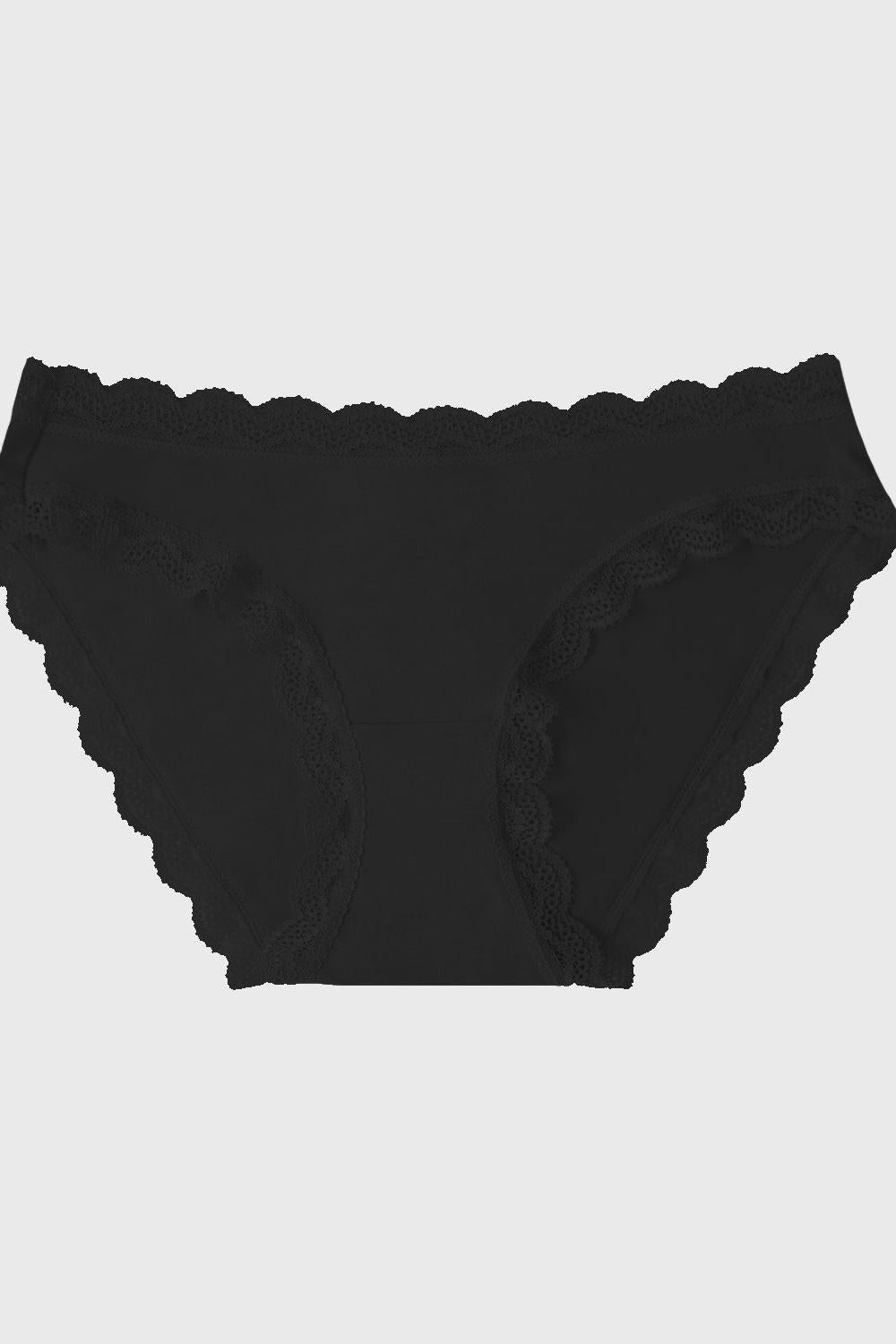 Stripe & Stare Knicker - Black