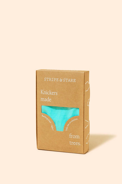 Stripe & Stare Knicker - Bubblegum / Lemon