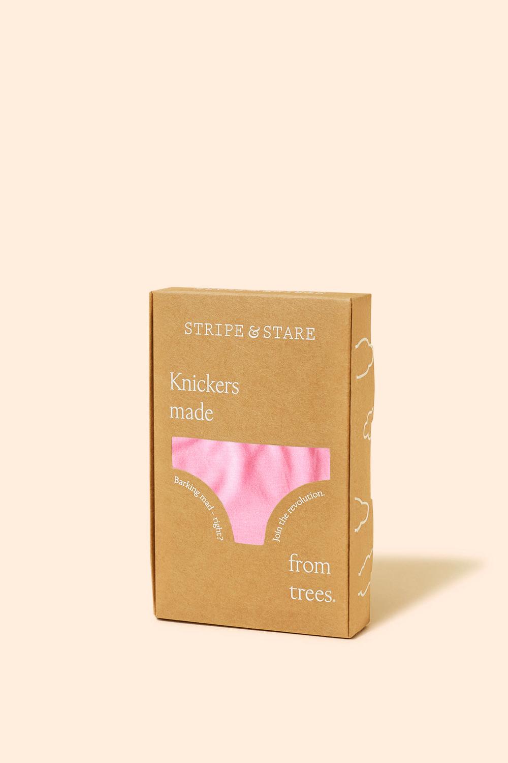Stripe & Stare Knicker - Candy Floss / Bubblegum