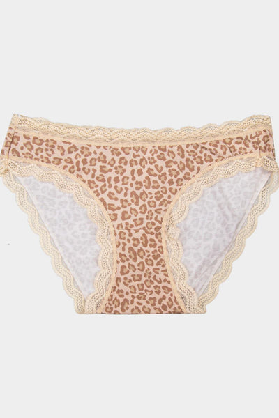 Stripe & Stare Knicker - Neutral Leopard Sand