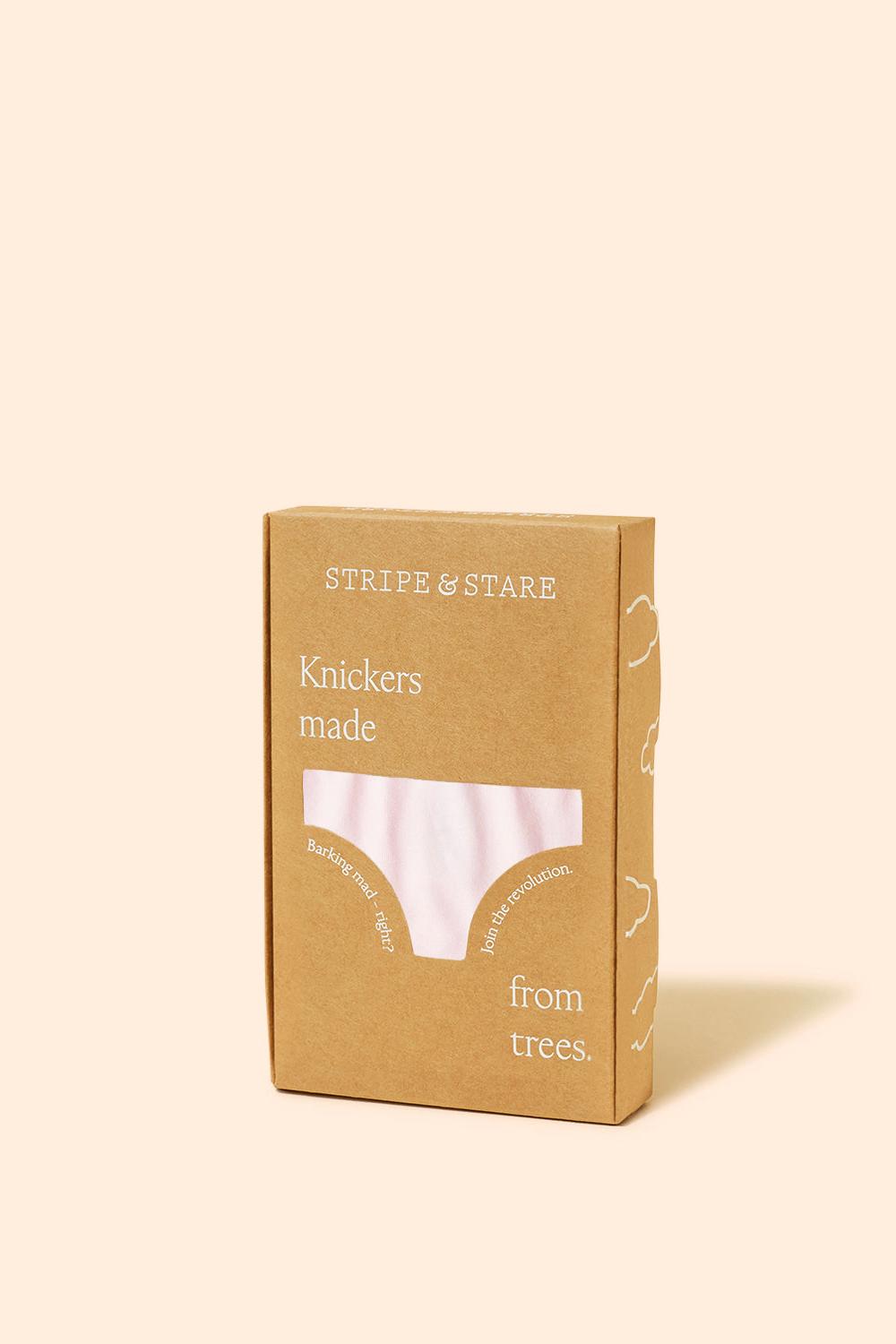 Stripe & Stare Knicker - Pink-a-boo