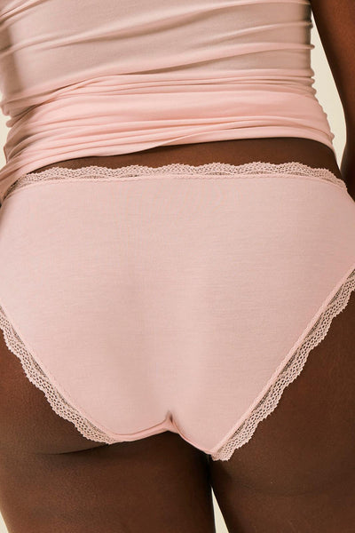 Stripe & Stare Knicker - Pink-a-boo