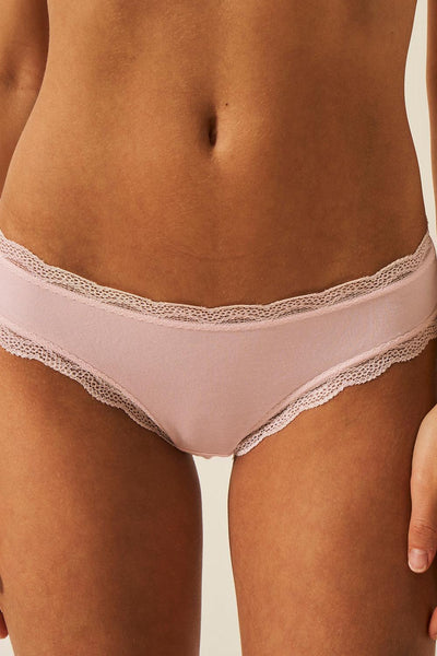 Stripe & Stare Knicker - Pink-a-boo