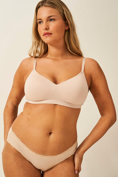 Stripe & Stare Padded Bra - Sand