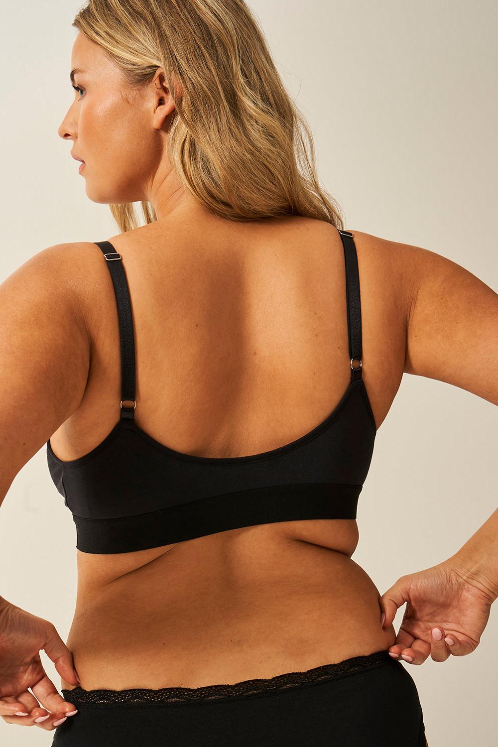 Stripe & Stare T-Shirt Bra - Black